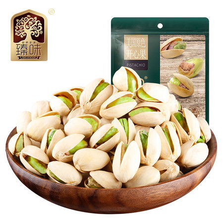 臻味休閑零食 品味美國原色開心果，240g+80g×3袋干果組合的愜意時光